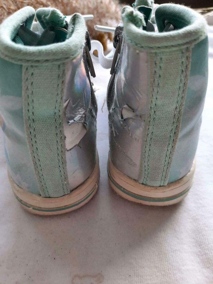 Disney Elsa Sneaker Chucks türkis 25 mit Mängel in Mörlenbach