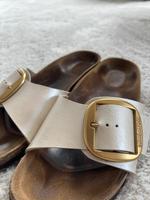 Birkenstock Madrid Big Buckle Gr.39 / Beige Gold Hessen - Rodgau Vorschau