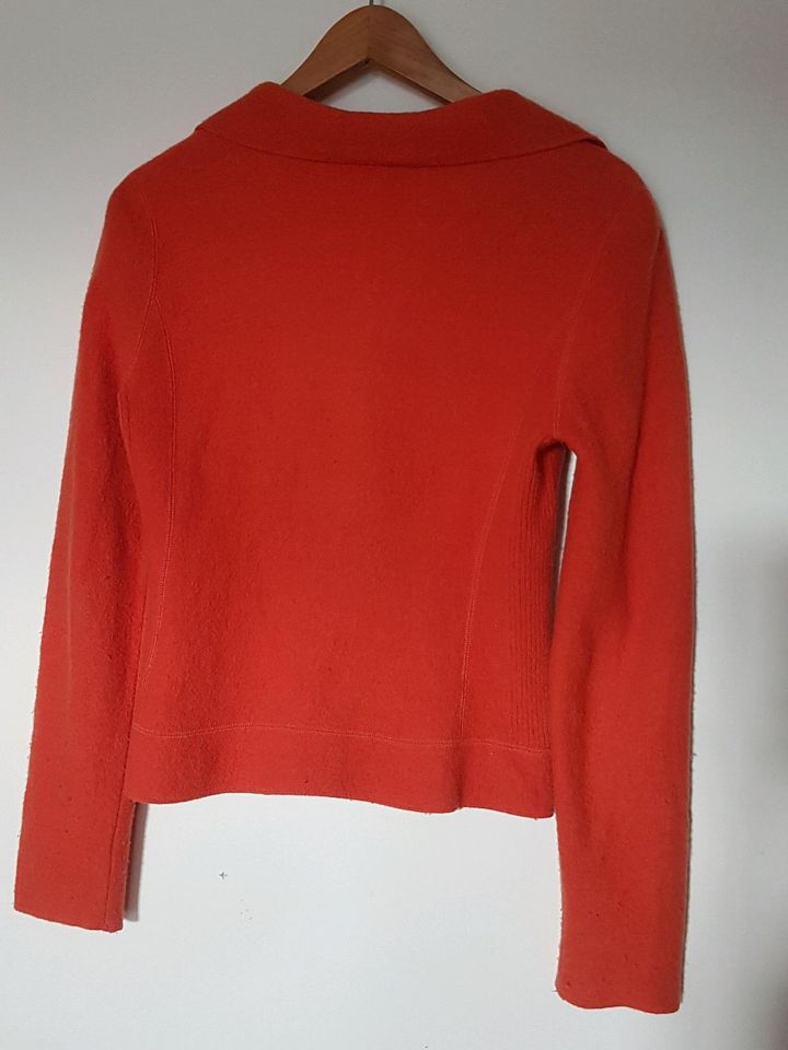 Jacke Blazer Jakett 100% Schur-Wolle orange BIBA öko bio Waldorf in Halle