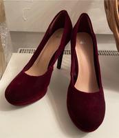 Pumps, Samt, bordeaux, rot, H&M, Gr. 41, NEU Nordrhein-Westfalen - Hagen Vorschau