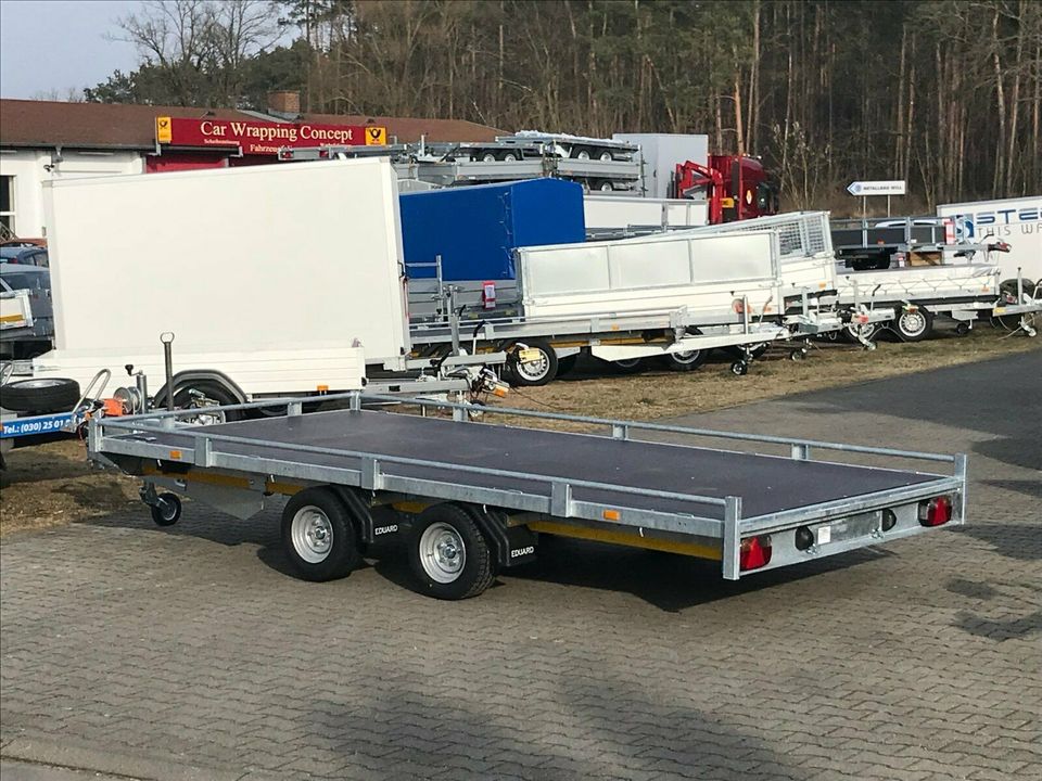 ⭐️ Eduard Auto Transporter 2700kg 406x200cm Rampen Winde 56 in Schöneiche bei Berlin