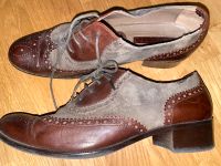 Halbschuhe Gr. 41 Schuhe Schnürschuhe Italien grau braun Bayern - Kitzingen Vorschau