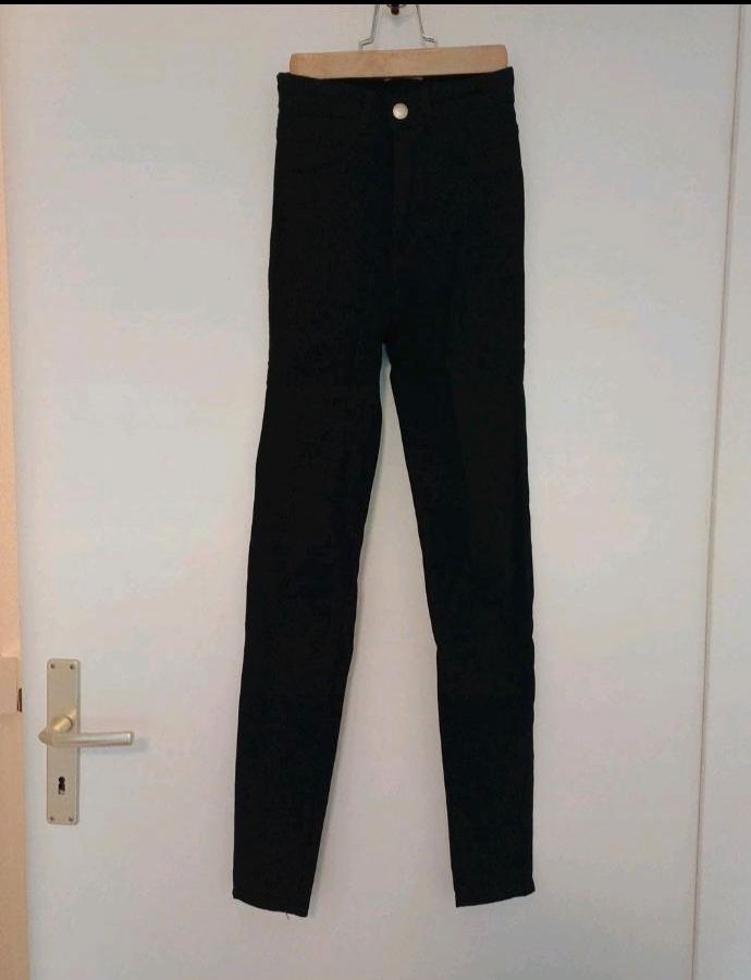 High Waist skinny Jeans schwarz Tally Weijl in Berlin