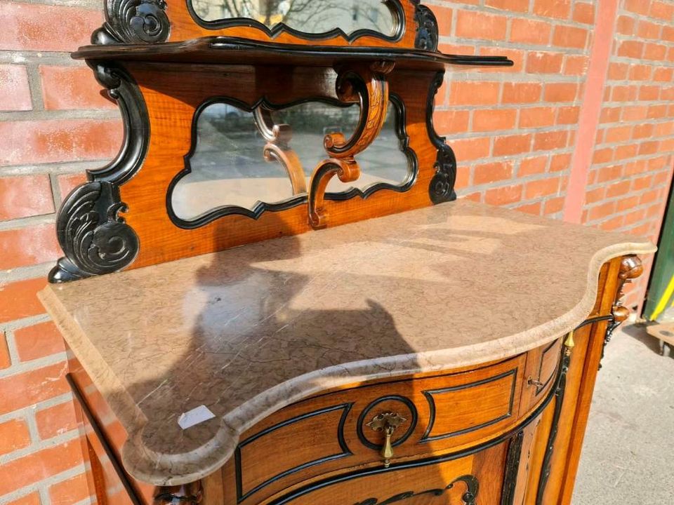 Antik Louis philippe Kommode Nussbaum Sideboard Anrichte Alt in Groß-Gerau