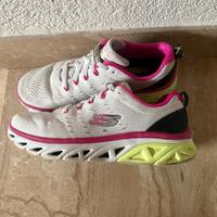 Skechers Sneaker weiß mit gelb, pink und schwarz TOP Baden-Württemberg - Östringen Vorschau