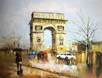 Sommer am Arc de Triomphe Paris k98727 90x120cm Ölbild handgemalt Berlin - Treptow Vorschau