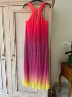 Marc Cain Glam Kleid Maxi Sommer rot orange lila gelb Gr. N4 / 40 Bayern - Gilching Vorschau