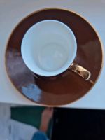 Espressotasse Braun mit goldfarbenen Rand neu Nordrhein-Westfalen - Anröchte Vorschau