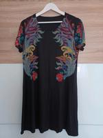 Desigual Kleid Größe  L 38 40 schwarz bunt Viskose Top Zustand Hessen - Gießen Vorschau