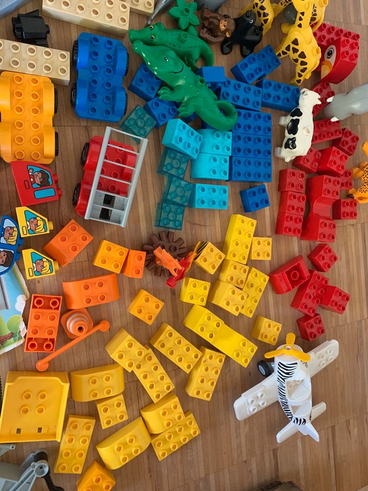 Lego Duplo Kovolut Baustelle Zoo Safari Feuerwehr Polizei in Kleinmachnow