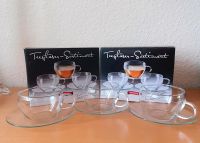 6 Tee-, Kaffeetassen mit Untertellern aus Glas Dortmund - Aplerbeck Vorschau