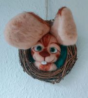 Osterhase Osterkranz 3D-Bild Filz Handmade Deko Geschenk Baden-Württemberg - Neuenburg am Rhein Vorschau