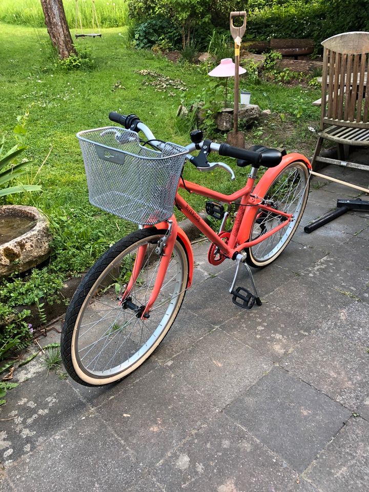 Kinderfahrrad 24 Zoll Riverside Koralle decathlon Korb in Kassel