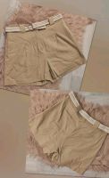 Kurze Hose hochgeschnitten Gr. 38 beige mit Gürtel Niedersachsen - Großefehn Vorschau