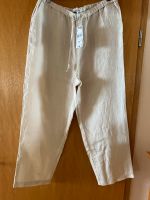 Neu mit Etikett! Mango Leinenhose Hose 100% Leine Gr. L beige Stuttgart - Bad Cannstatt Vorschau