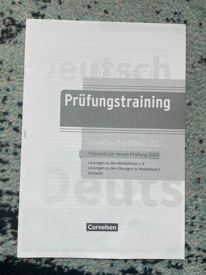 Goethe Zertifikat B2 Prüfungstraining mit Lösungen in Berlin