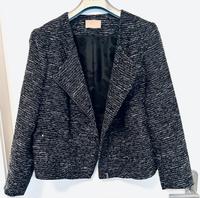 Schwarz-weiß melierte Kurzjacke Schleswig-Holstein - Laboe Vorschau