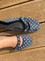 Blaue Polka Dot Ballerina, 39, Riemen, Knopf Nordrhein-Westfalen - Hagen Vorschau