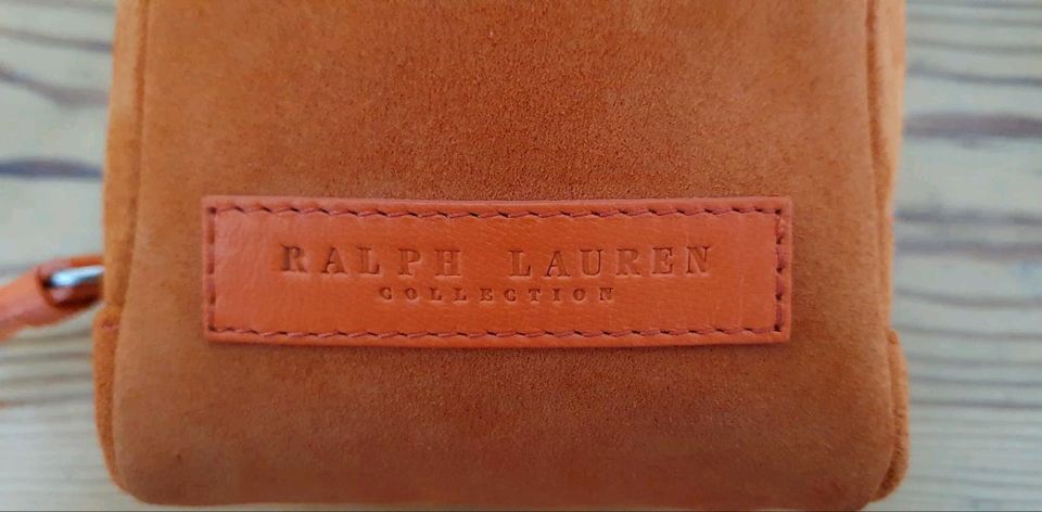 Ralph Lauren Umhängetasche Tasche orange Leder ca. 14x11cm in Köln