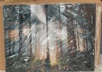 Bild Leinwand auf Holzrahmen Wald Sonnenuntergang NEU 60 x 80 cm Nordrhein-Westfalen - Jülich Vorschau