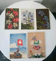 Historische Postkarten Flora Schweiz Alpen Blumen Alpenblumen Hessen - Haiger Vorschau