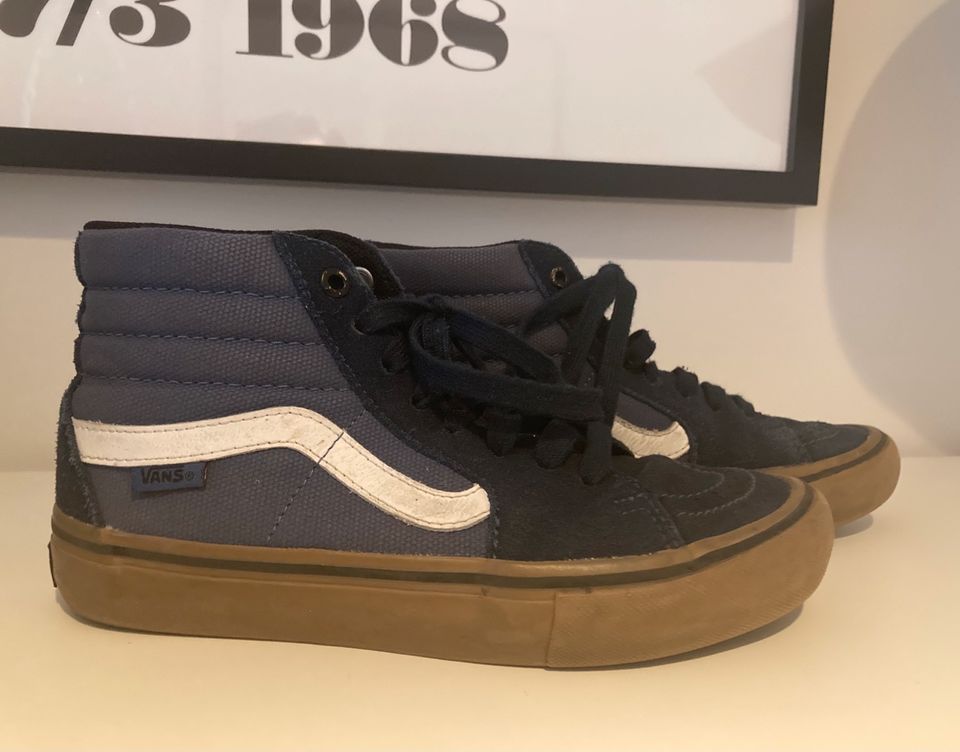 Vans SK8 hi pro Skaterschuhe in blau Größe 36,5 in Obertshausen