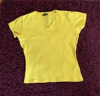 T-Shirt Amisu Gr. S (36) Baumwolle Sonnengelb V-Ausschnitt Nordrhein-Westfalen - Gütersloh Vorschau