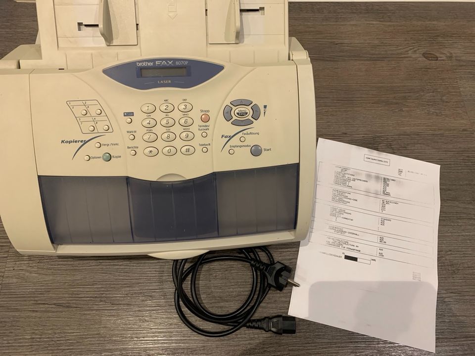 Brother Fax 8070P, Laser, Faxgerät, Kopierer, ohne Toner in Torgau