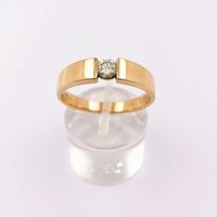 Ring 14 Karat Solitär Gelbgold mit 0.25 ct Diamant - Gr. 60 Baden-Württemberg - Leimen Vorschau