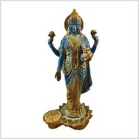 Lakshmi stehend Messing hellblau 24,5cm 2kg Hamburg-Mitte - Hamburg Borgfelde Vorschau