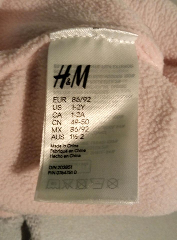 Graue warme Mütze mit Katze von H&M in Größe 86/92 in Löchgau