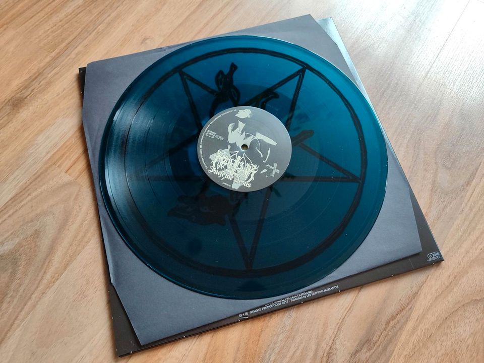 Marduk F*ck Me Jesus 12'' Vinyl LP Sea Blue /400 + Patch in Kiel