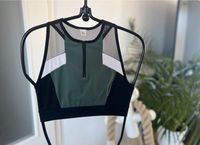 Reebok Sport Crop Top transparent crossfit BH schwarz grün Niedersachsen - Stade Vorschau