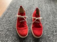 Rote Gabor Wildlederschuhe Nordrhein-Westfalen - Rheine Vorschau