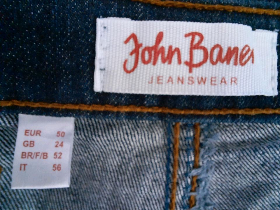 Dunkelblaue Stretch-Jeans gerader Schnitt John Baner Gr. 50 in Hamburg