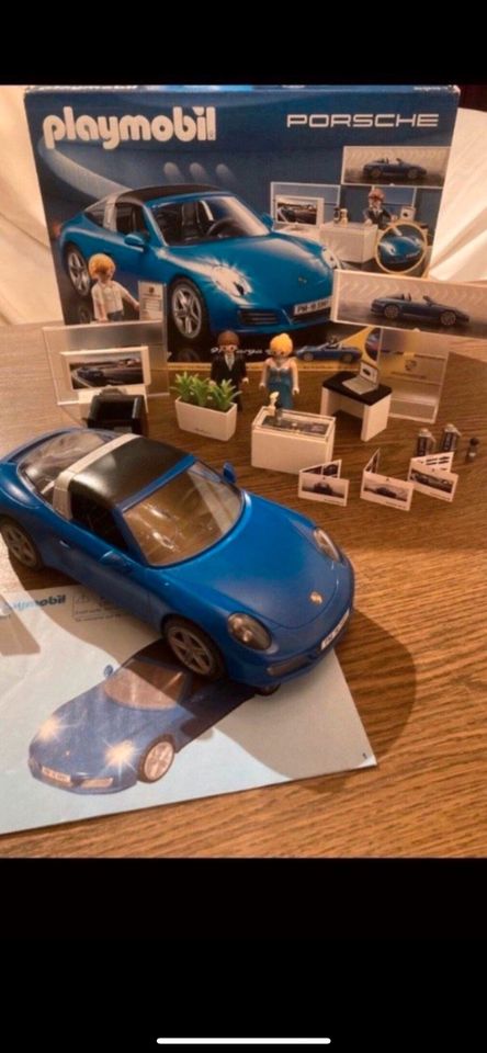 Playmobil 5991 Porsche Targa 4S blau mit Licht und OVP in Großheubach