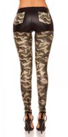 SEXY KOUCLA GLANZ-LEGGINGS MIT TASCHEN ARMYLOOK GR. L/XL Nordrhein-Westfalen - Neuss Vorschau