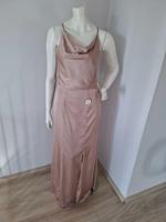 Chi Chi London Elegantes Party Abendkleid in Champagner Satin S Frankfurt am Main - Fechenheim Vorschau