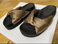 Schwarze Sandalen mit Schleife von Urban Outfitters Leipzig - Eutritzsch Vorschau