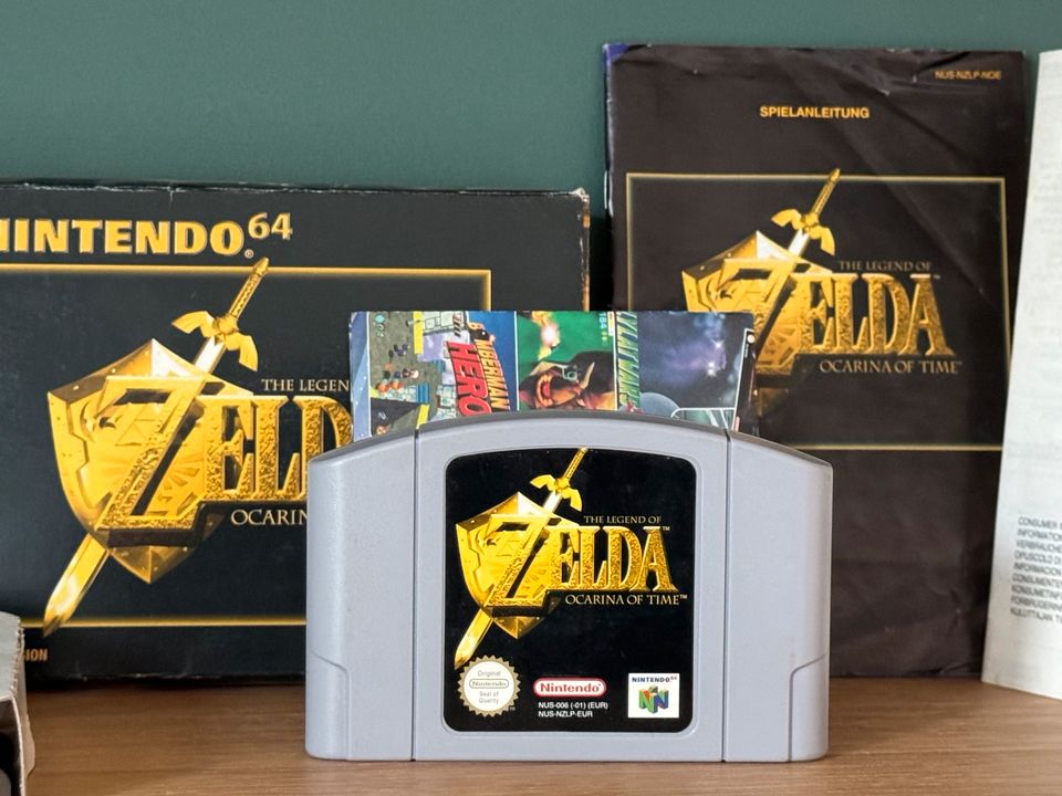 Nintendo 64 N64 Zelda Ocarina of Time OVP Anleitung in Hamburg