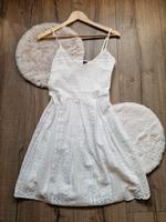 Weißes Kleid mit Spitze im Boho Stil Mecklenburg-Vorpommern - Hoppenwalde Vorschau