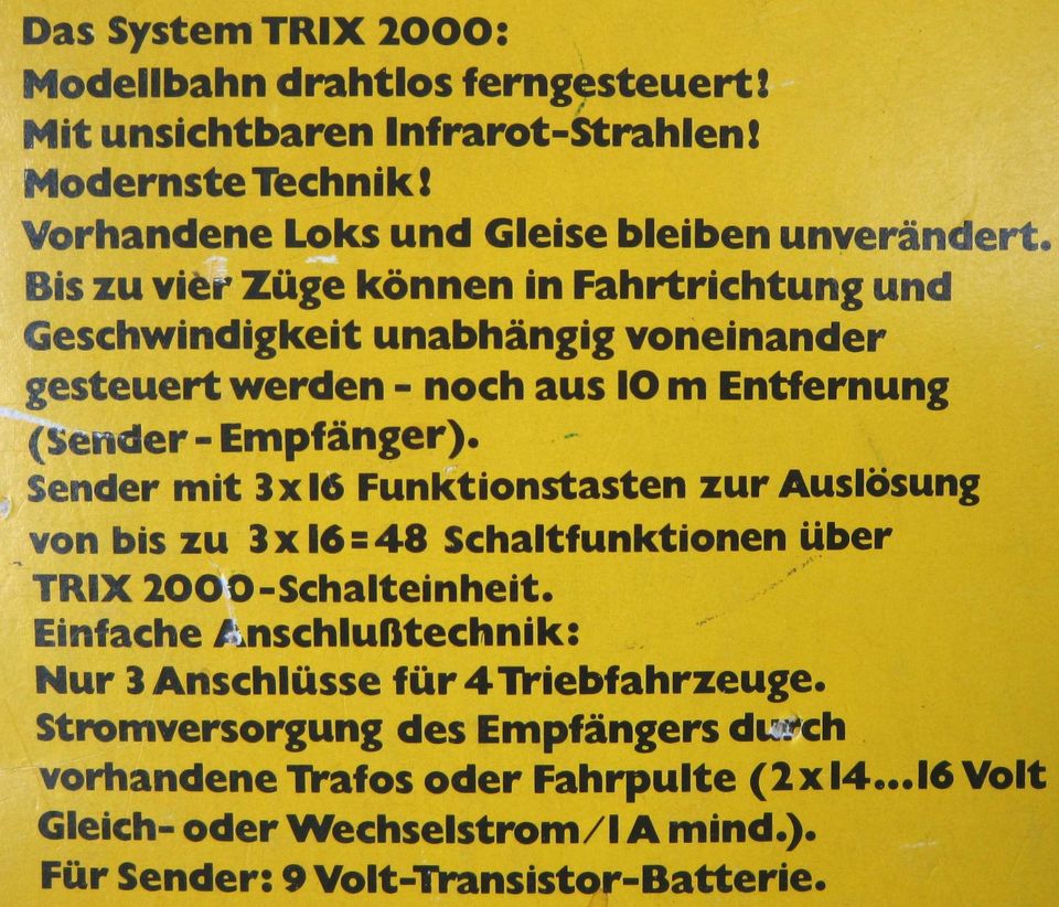 TRIX 2000 Basis-Steuergerät 56-5512-00 für Infrarot Fernsteuerung in Altbach