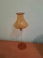Lauschaer Glas mundgeblasen, handgeformt, DDR Vase bernstein Thüringen - Zeulenroda Vorschau