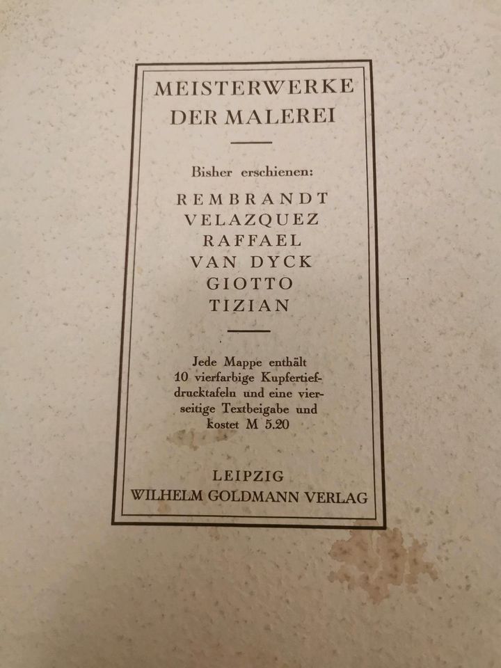 4 Hefte, Velazquez, Rubens, Feuerbach und Van Dyck, 1941 in Dresden