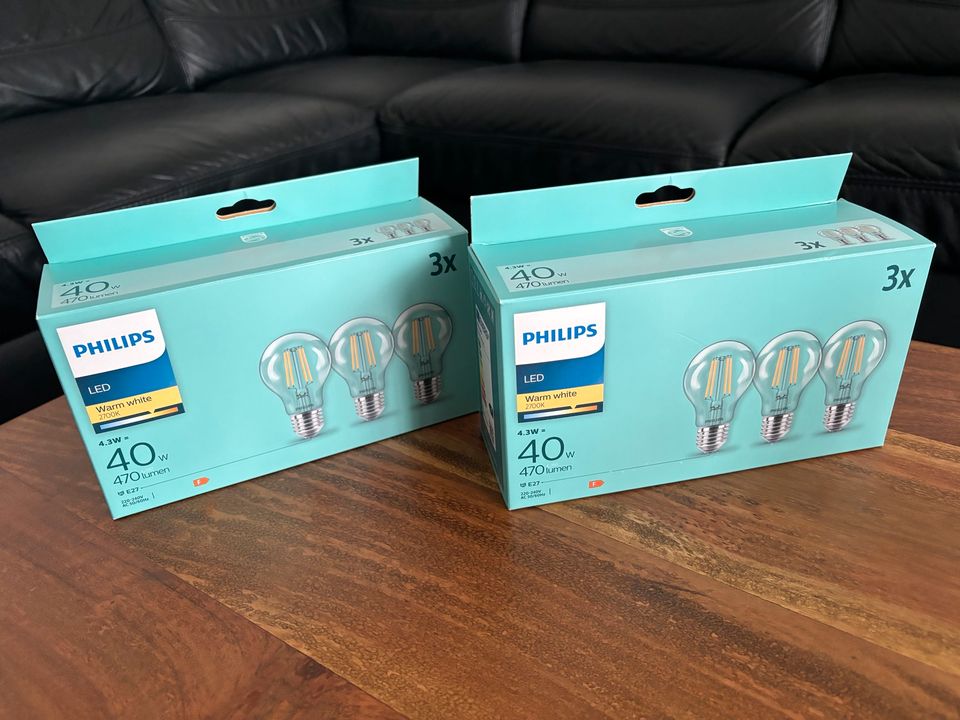 NEU SET 2x3 Glühbirne Philips E27 LED in Duisburg