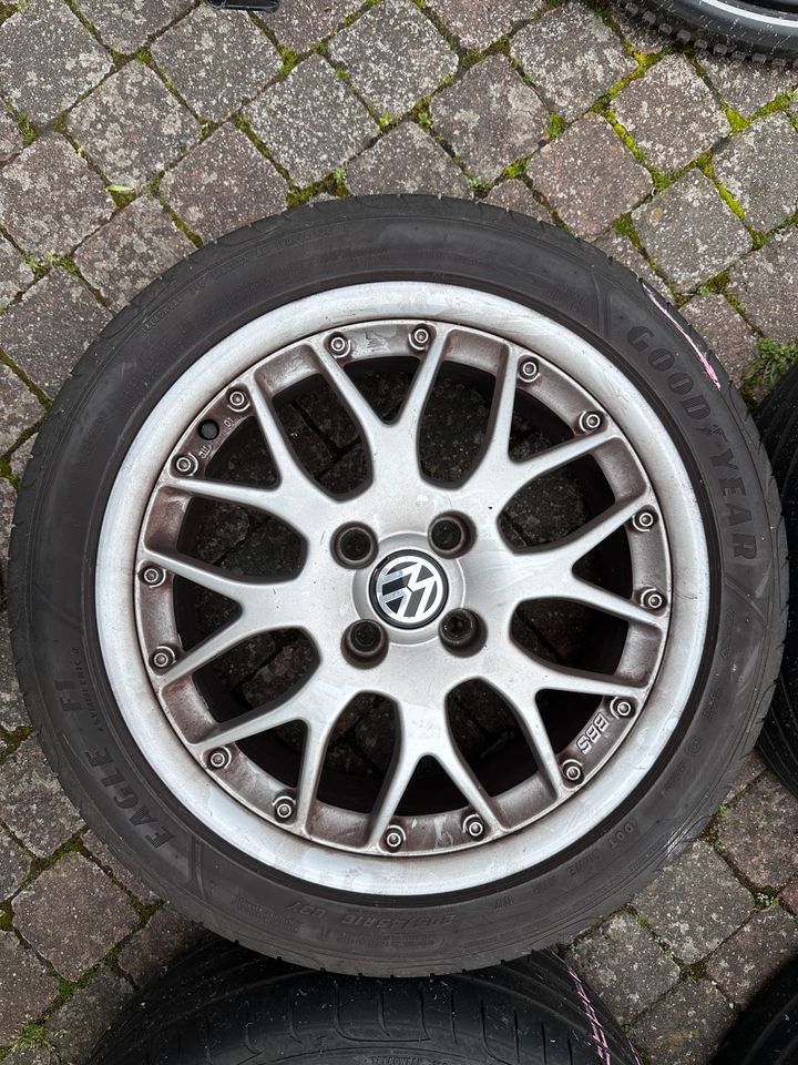 BBS Jubi 16 Zoll Felgen 4 x 100 mit 205er Sommerreifen ET 45 in Erftstadt