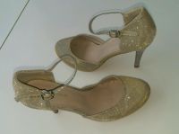 Prinzessinnen Pumps High Heels 39 silber gold schimmernd Bayern - Murnau am Staffelsee Vorschau