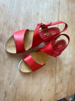 Sandalen, Sandaletten, Mia Loe, Leder/Wildleder, 37, rot Brandenburg - Potsdam Vorschau