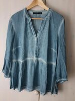 Hallhuber Bluse Sommer 42 Viskose Blau Schösschen 3/4 Arm Schirt Essen-West - Holsterhausen Vorschau