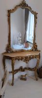 Italienische Spiegel mit Konsole in Gold aus Holz Berlin - Spandau Vorschau